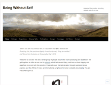 Tablet Screenshot of beingwithoutself.org